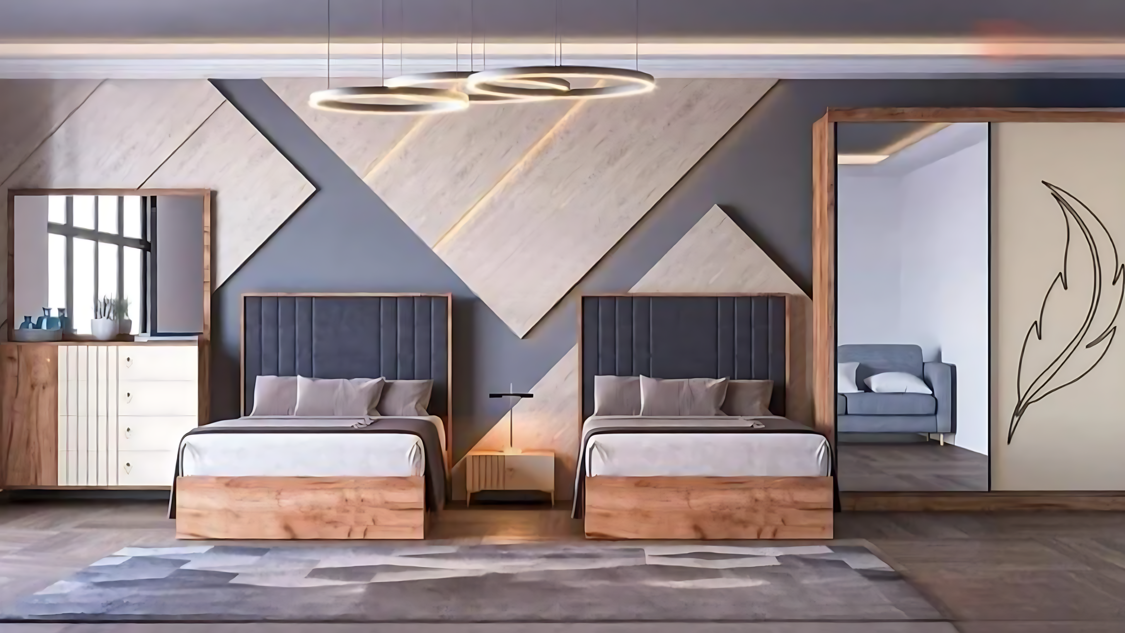 Roma Feather bedroom