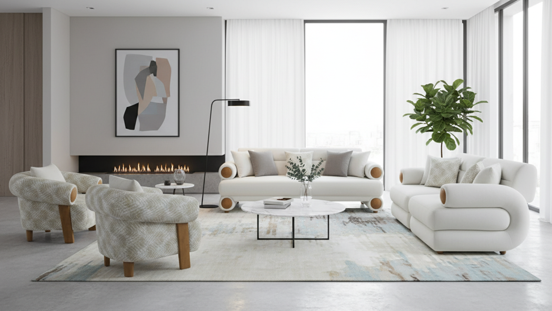 Sham Plaza Eva living room