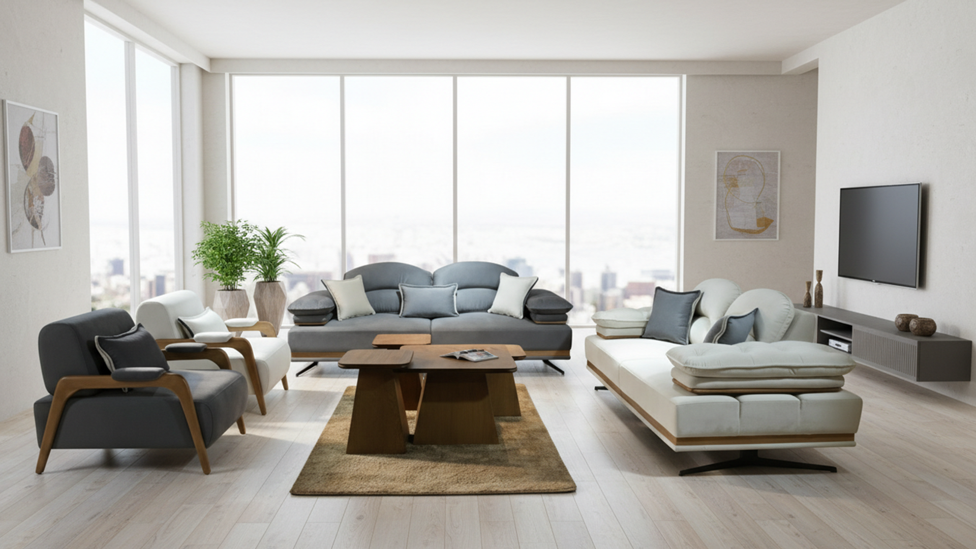 Sham Plaza Hiffin  living room